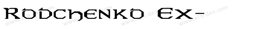 Rodchenko Ex字体转换